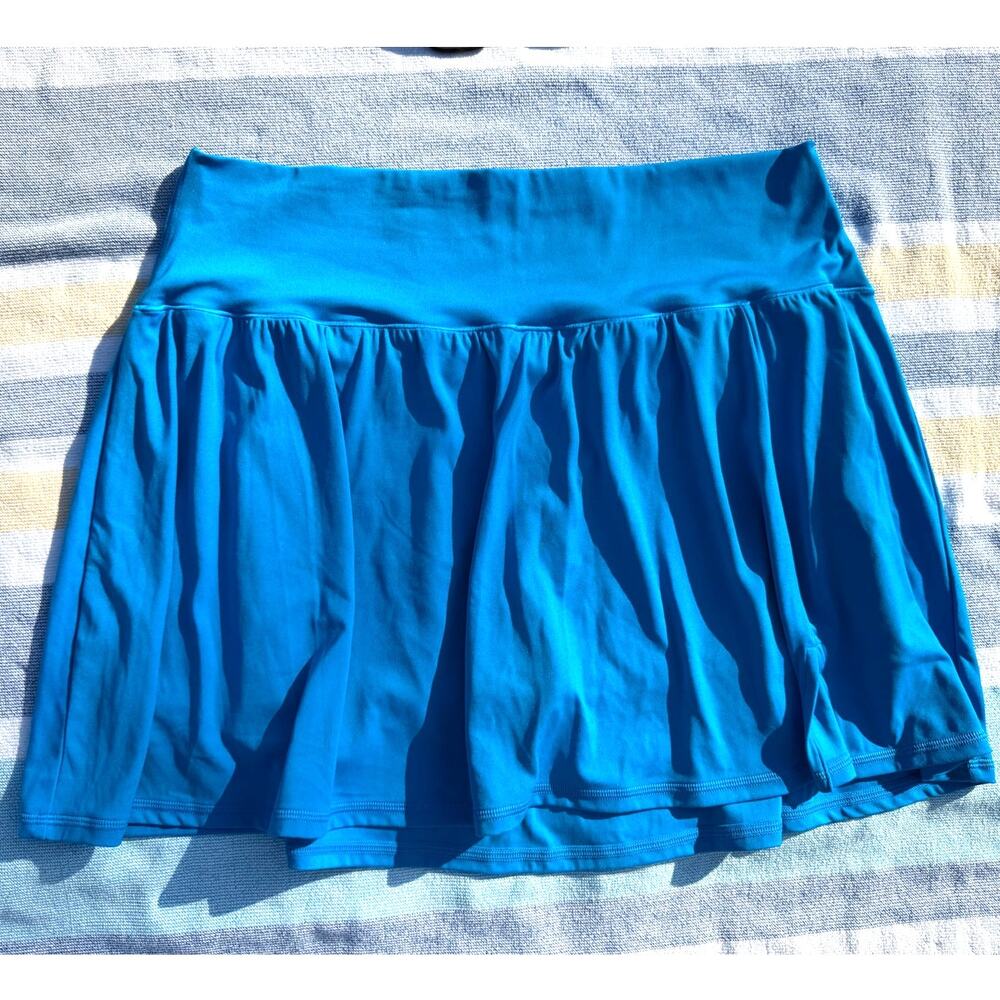 OFFLINE Aerie Real Me Bright Blue Tennis Skirt XL NWT High Rise Pocket Skort
